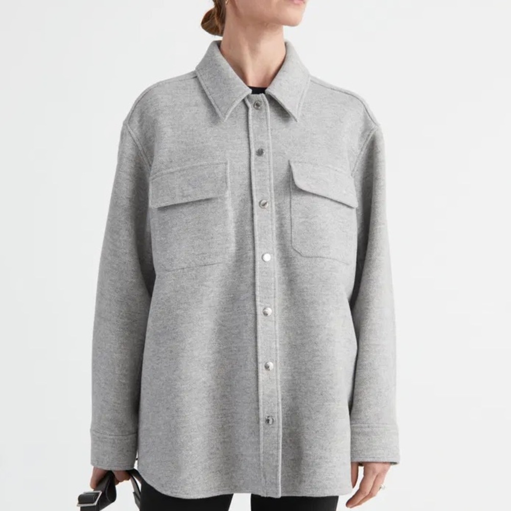 &Other Stories Wool Blend Shirt Jacket